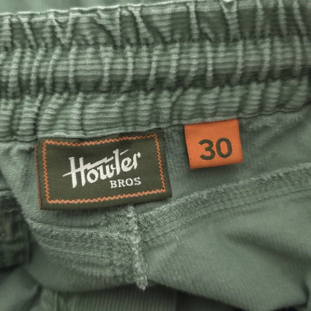 Howler Bros Pressure Drop Cord Shorts Mens Sz 30 Green Drawstring Beach‎ Casual